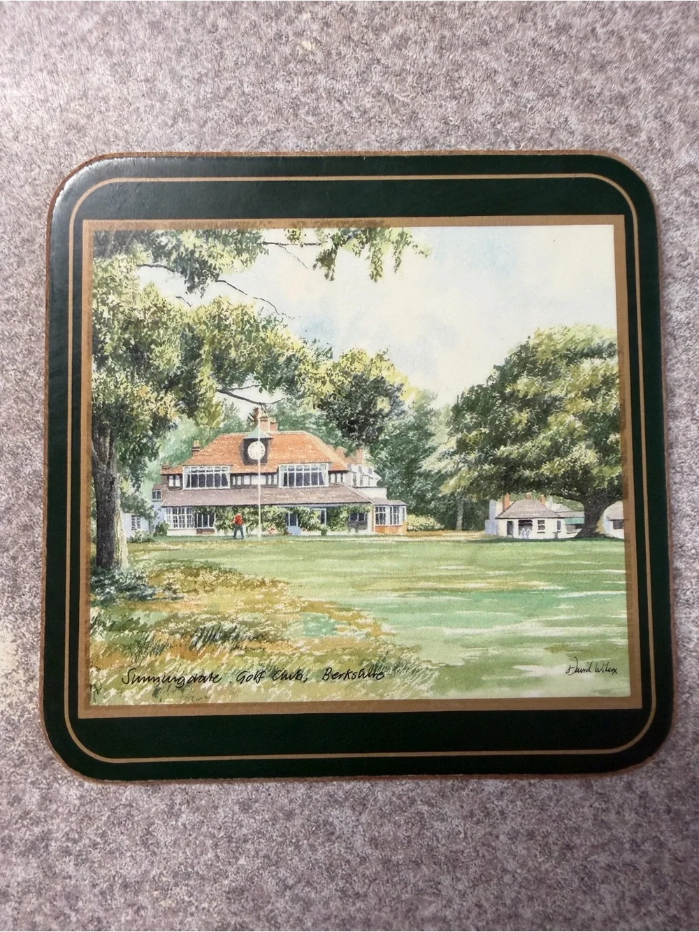 Vintage Pimpernel Cork Backed British Championship Golf Coasters (Set of 5)